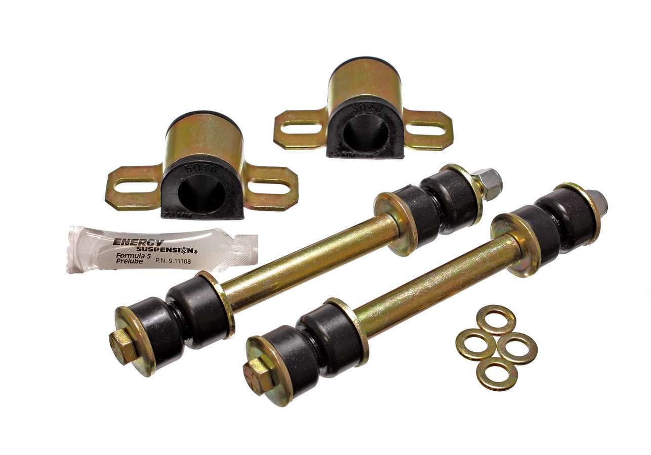 Energy Suspension 23mm Front Sway Bar Bushing Set 7.5108G, Black