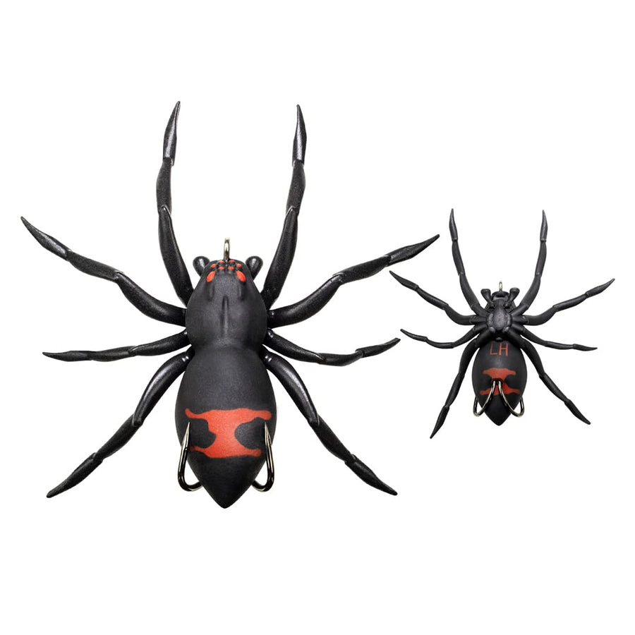 Lunkerhunt Fishing Lure Spider | Most Realistic Topwater Fishing Bait with Self-Righting Ballast for Natural Walking Action | Hollow Body Weedless Hooks for Bass Fishing (Widow Maker Phantom Spider)