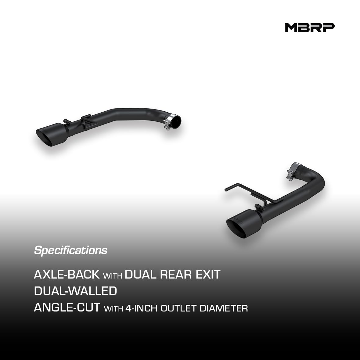 2.5" MBRP Axle Back Kit (Black Coated)