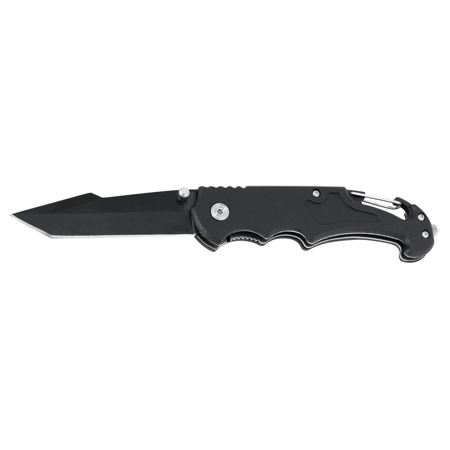LED Tactical Knife Performance Tool W9362 with Glass Breaker and Carabiner Clip, 3-Inch Stainless Steel Blade and Rechargeable Battery