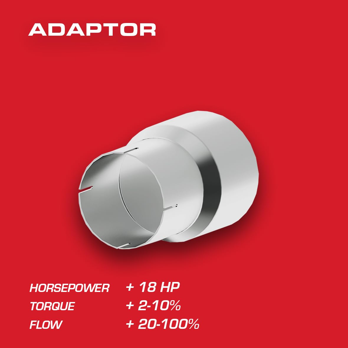 MBRP 4" I.D. to 5" O.D. 7" Length T409 Stainless Steel Exhaust Adapter TUA9001