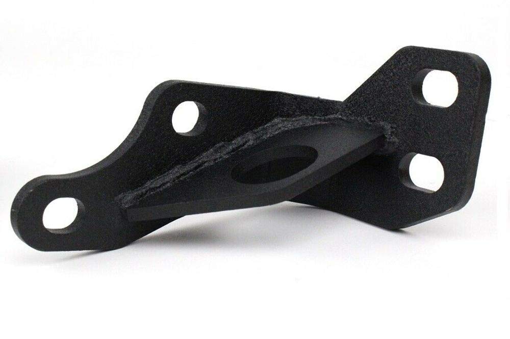 TJ Fishbone Bumper Frame Tie in, Black Textured Powder Coated, Steel, Fits 97-06