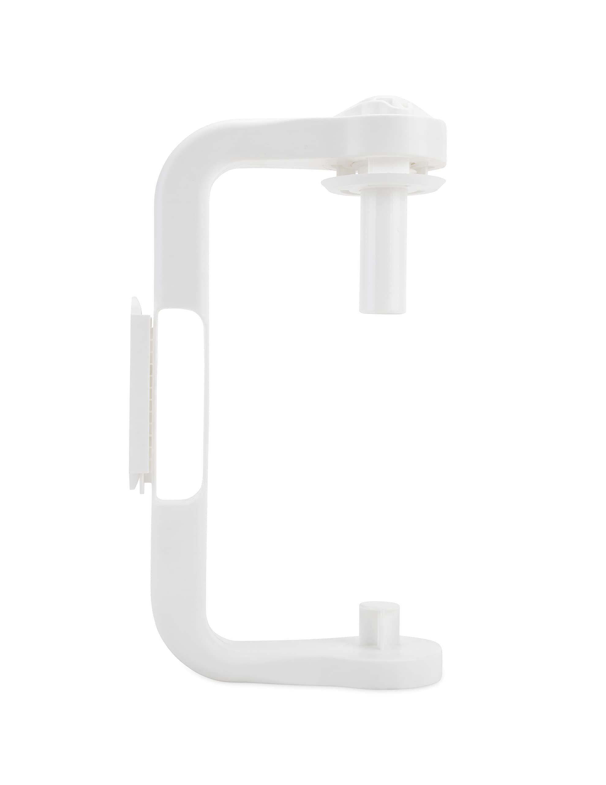 Paper Towel Holder Camco | Ideal for Compact Areas | Features Mountable Design and Adjustable Side Knob | White (57114)