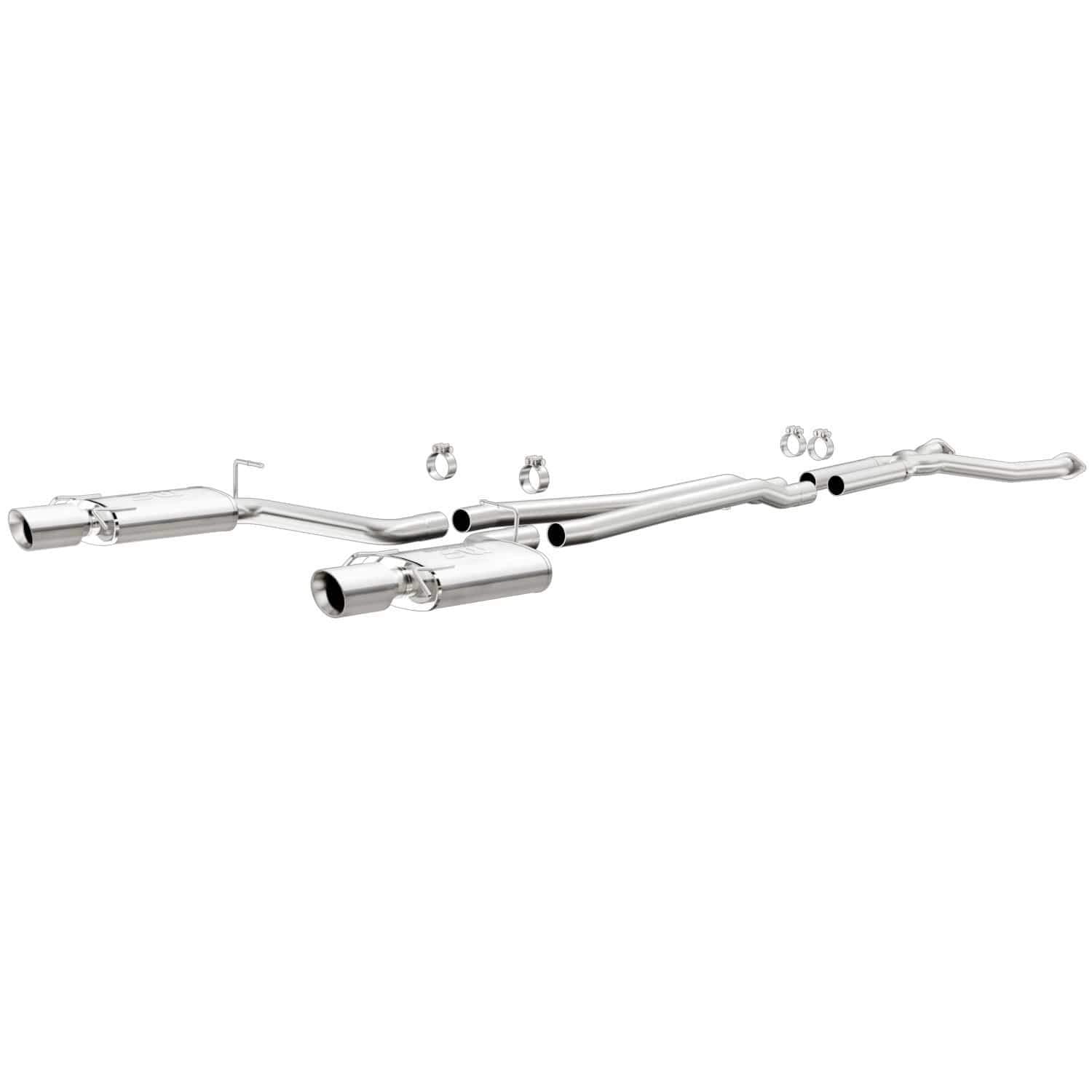 Performance Exhaust MagnaFlow System 16636: Cat-Back, Street Series, Compatible with 2004-2005 Cadillac CTS, Dual Split Rear Exit Style