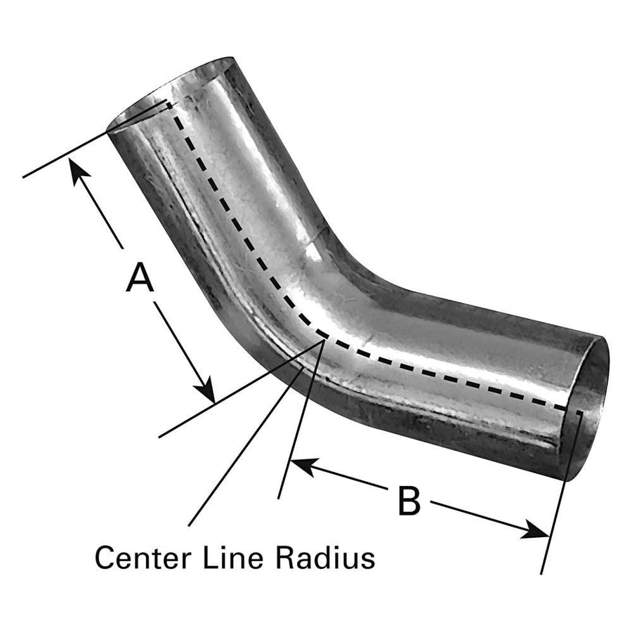 60 Degree Elbow AP Exhaust (10645), Aluminized Steel