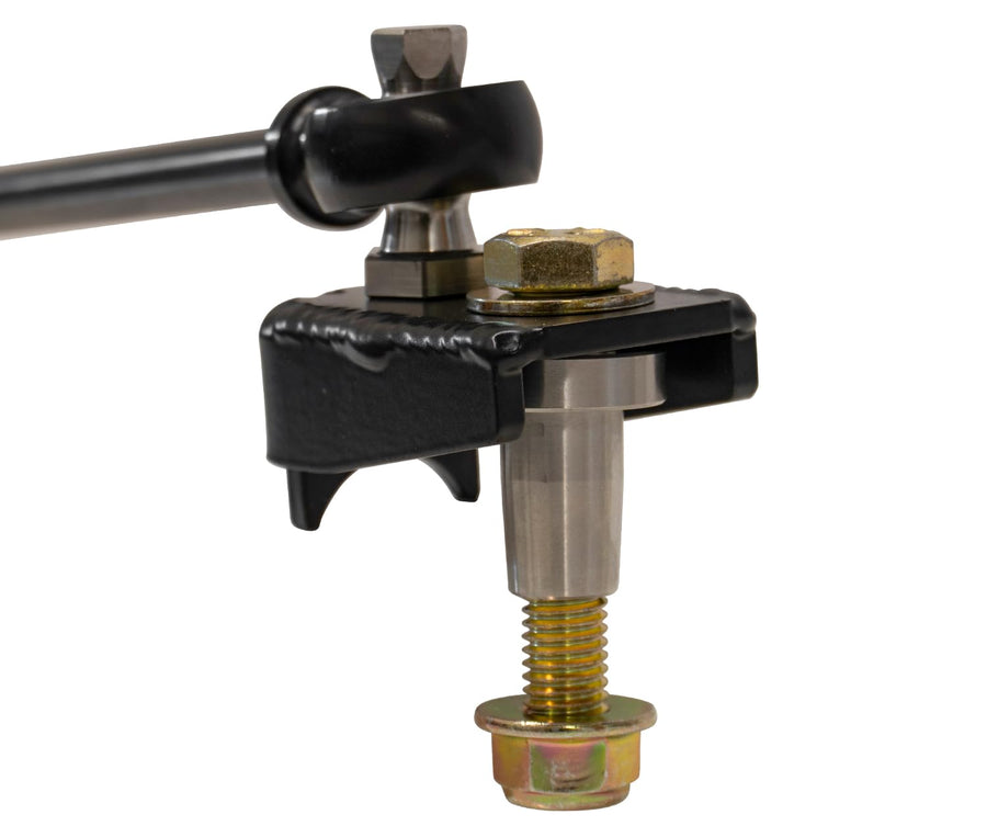 Carli High Mount Stainless Steel Steering Stabilizer, 2.5" & 4.5" Lift