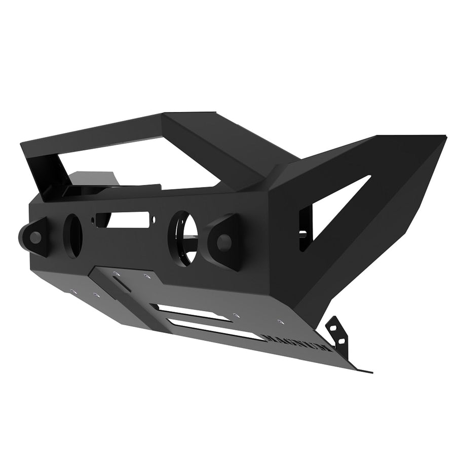 Front Magnum Bumper Winch RT Style Black Compatible with 2018-2025 Wrangler JL/JLU, Gladiator