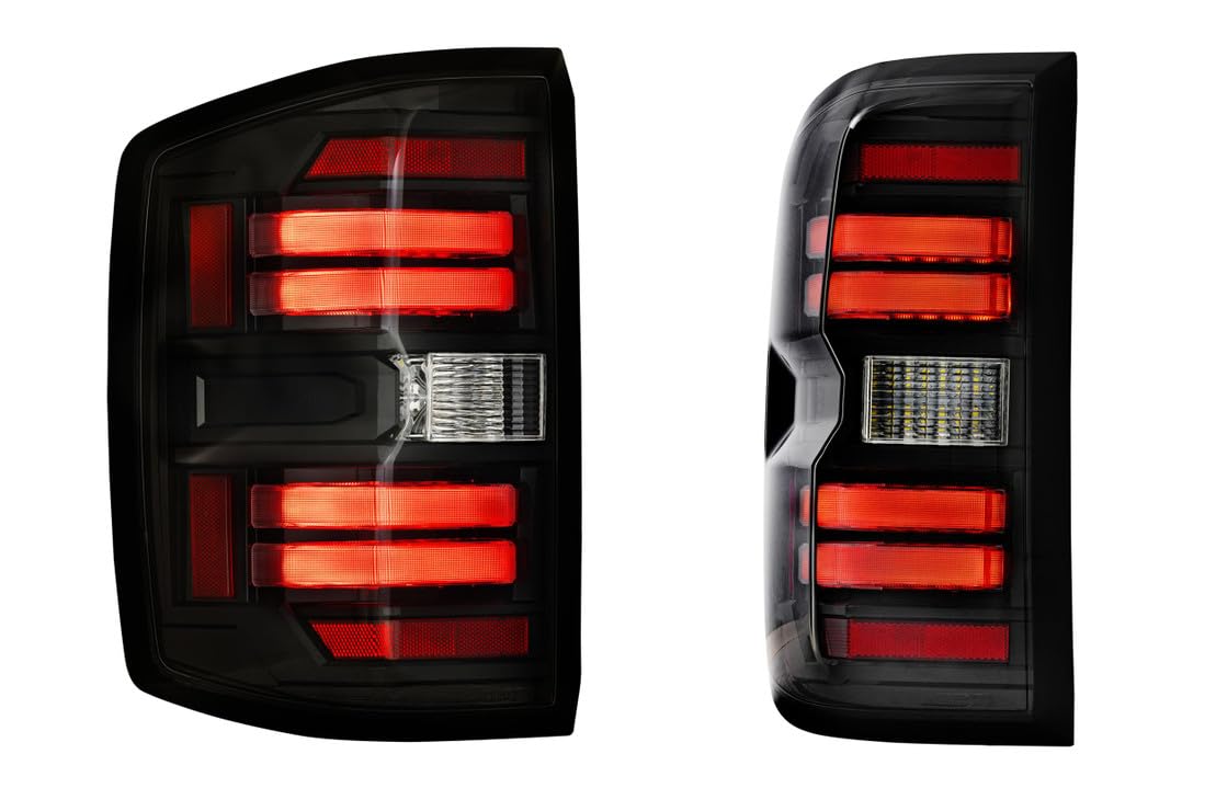 Morimoto XB LED Taillights Plug and Play fits Chevrolet Silverado 2014-2019 LED Taillight Assemblies (Smoked)