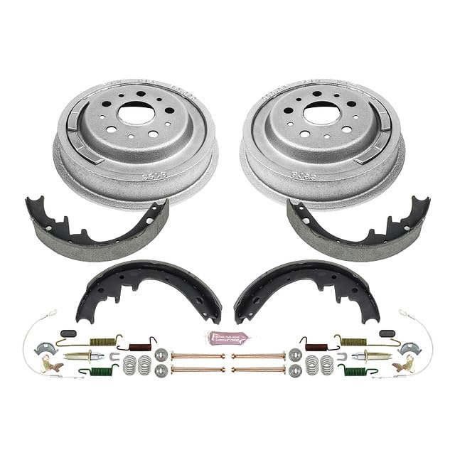 Power Stop KOE15270DK Rear Replacement Brake Kit-OE Brake Drums & Ceramic Brake Pads For Mercury Cougar 1967-1969 [Model Specific]