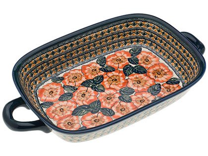 18" XL Baker / Serving Tray Polish Pottery Signature