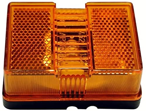 Amber Peterson Rectangular Clearance Side Marker Light W Reflex M147A