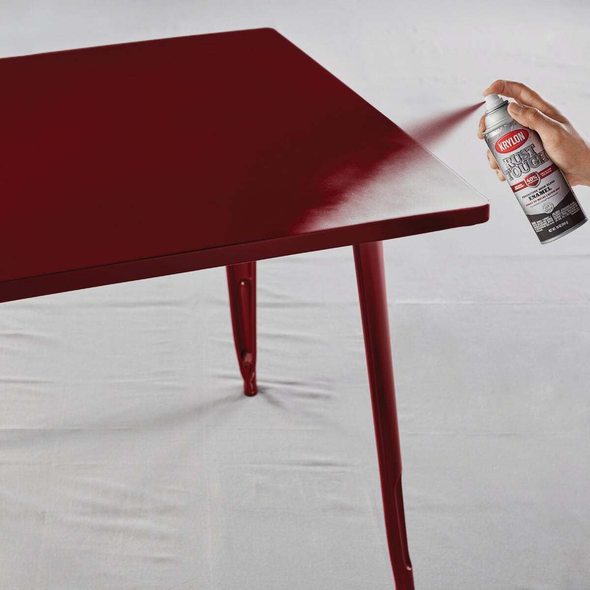 Krylon 'Rust Tough' K09221007 Burgundy Rust Preventive Enamel - 12 oz. Aerosol