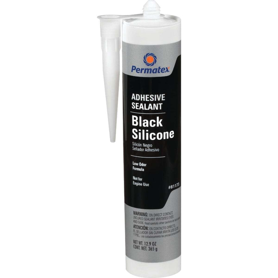 Black Silicone Adhesive Sealant Permatex 81173 - 12.9 oz.