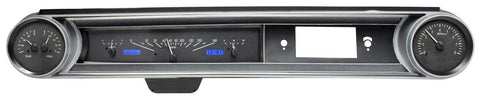 Dakota Digital VHX 65 Chevy Impala Analog Dash Gauges Instruments Black Alloy Blue VHX-65C-IMP-K-B