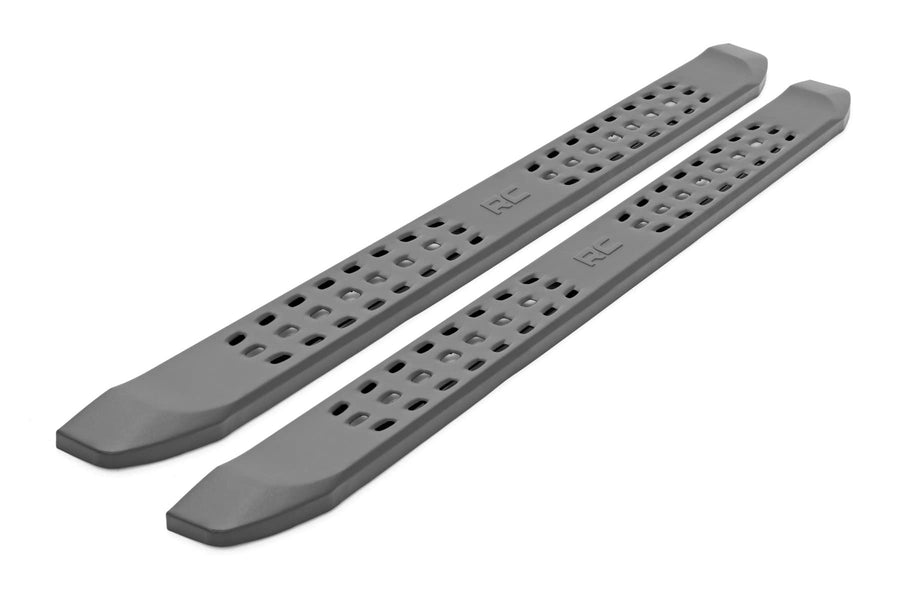 Rough Country Running Boards RPT2 for Ram 1500 (2009-2018) Crew Cab - Sleek Profile, Non-Slip Step, Rust Resistant, Easy Install