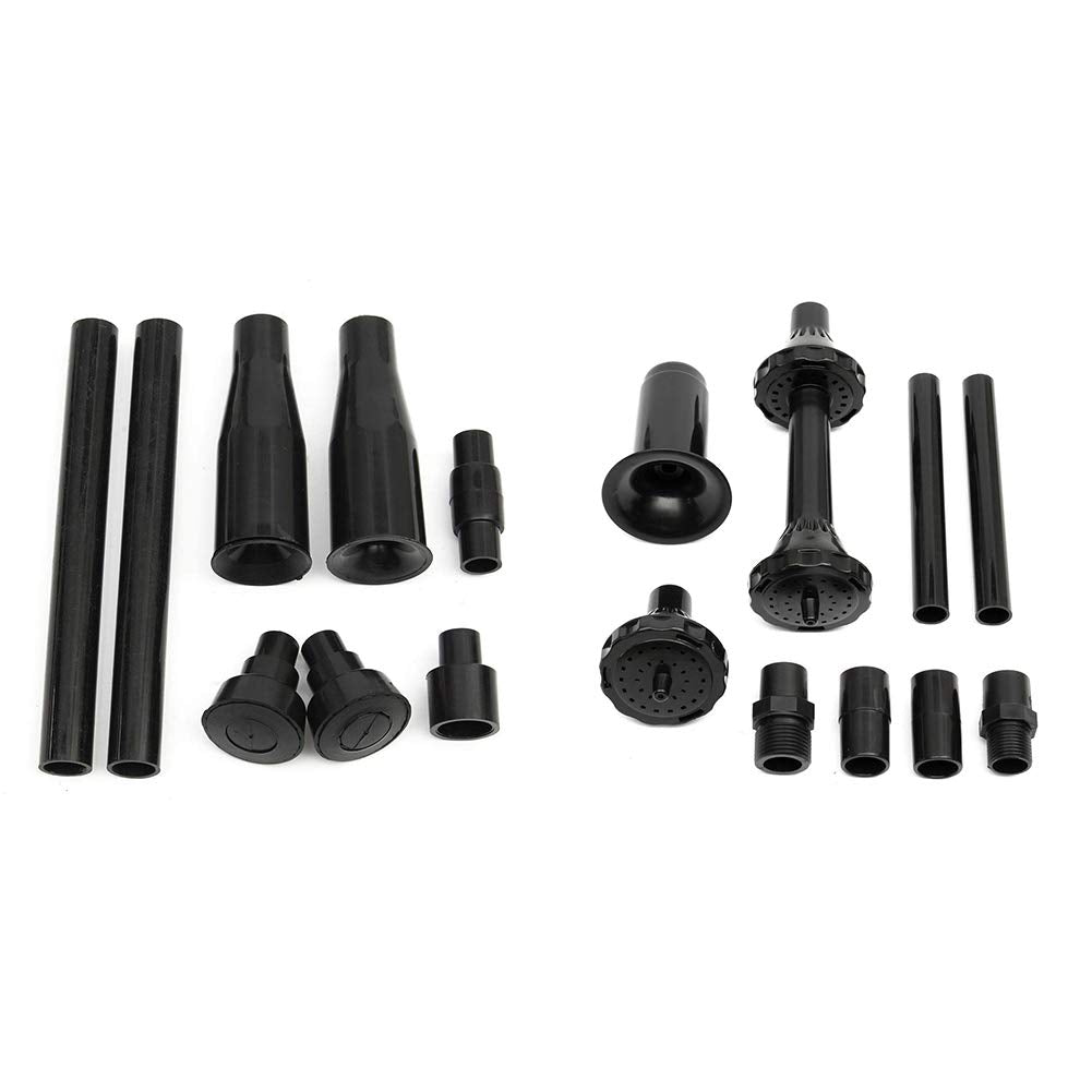 Plastic Garden Waterfall Fountain Cicony Nozzle Head Set
