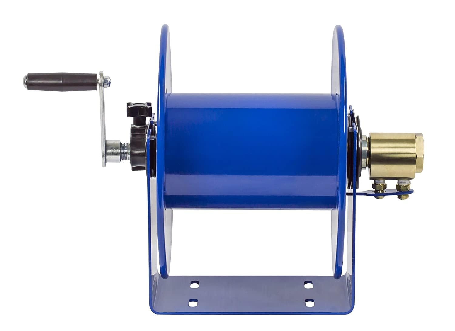 Coxreels 100W Series 112WL-1-100 Hand Crank Steel Welding Hose Reel – ¼” x 100’, 200 PSI - Easy-to-Use Compact Design - Adjustable Tension Break - Heavy-Duty Steel Construction, Made in the USA, Blue