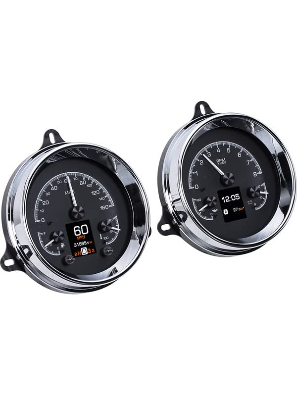 Dakota Digital 54 55 Chevy Pickup Truck HDX-54C-PU-K Analog Gauge System Black