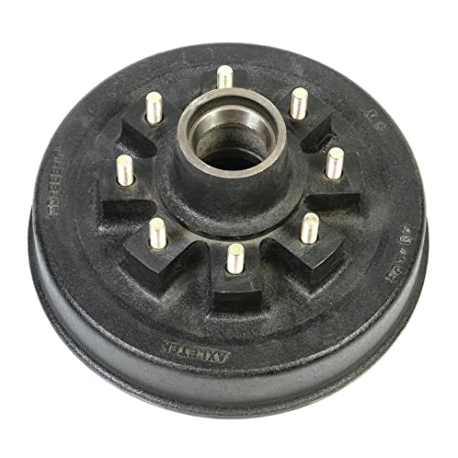 Trailer Brake Hub Assembly Husky Towing 30802 with Drum 5500 to 7000 lb Capacity 12 Inch Diameter 8x6.5 Bolt Pattern 1/2 Inch Stud Diameter Single