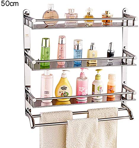 BTBT Bathroom Shelves toilet toilet toilet wall 304 stainless steel shelving (Size : 40cm)