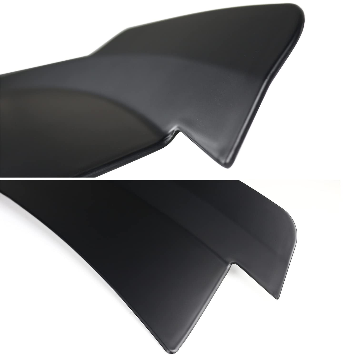 Spec-D Tuning MD Style Matte Black High Kick ABS Rear Trunk Spoiler Compatible with 2015-2022 Ford Mustang Models