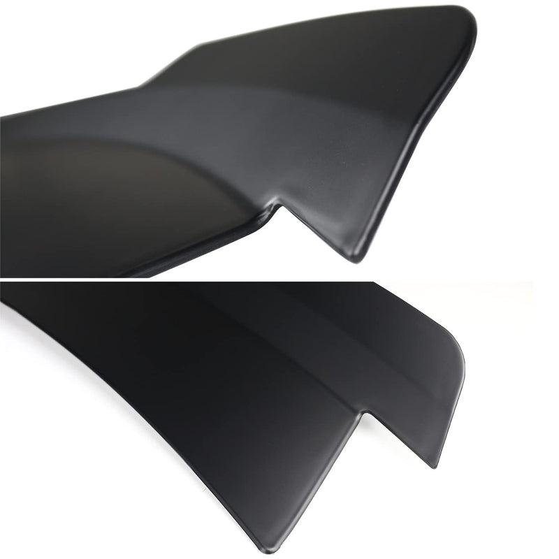 Spec-D Tuning MD Style Matte Black High Kick ABS Rear Trunk Spoiler Compatible with 2015-2022 Ford Mustang Models