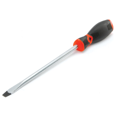 W30992 Performance Tool Black & Red Slotted Screwdriver, 3/8-Inch x 8-Inch