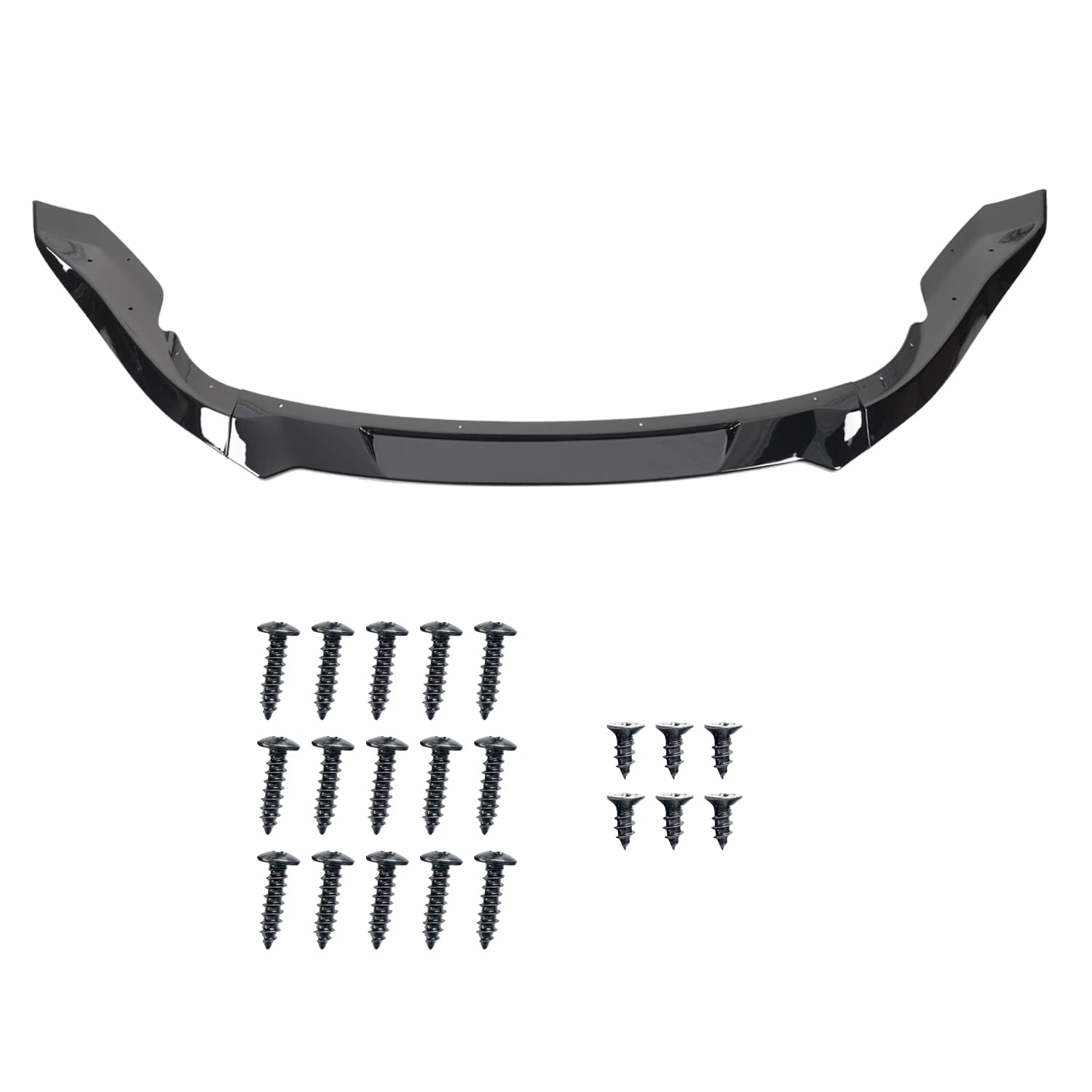 Glossy Black Spec-D Tuning Front Bumper Lip Spoiler Splitter Kit 3PC Set Compatible with Nissan 370Z 2009-2012