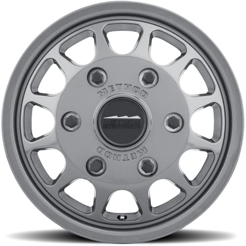 703 Method Race Wheels Titanium Wheel with Gloss (17 x 7.5 inches /6 x 130 mm, 50 mm Offset)