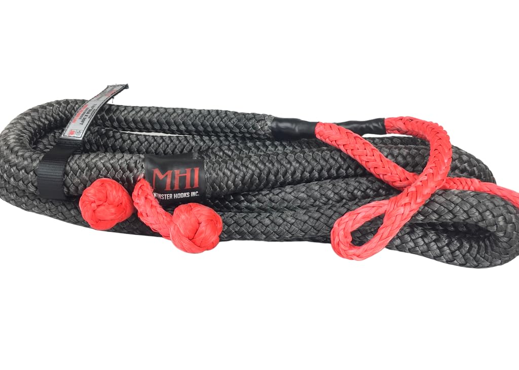 Open Loop Zeus Recovery Rope – 1 1/4" x 30' | 52,500 lbs. Rating | Kinetic Energy Rope with Soft Shackle Technology