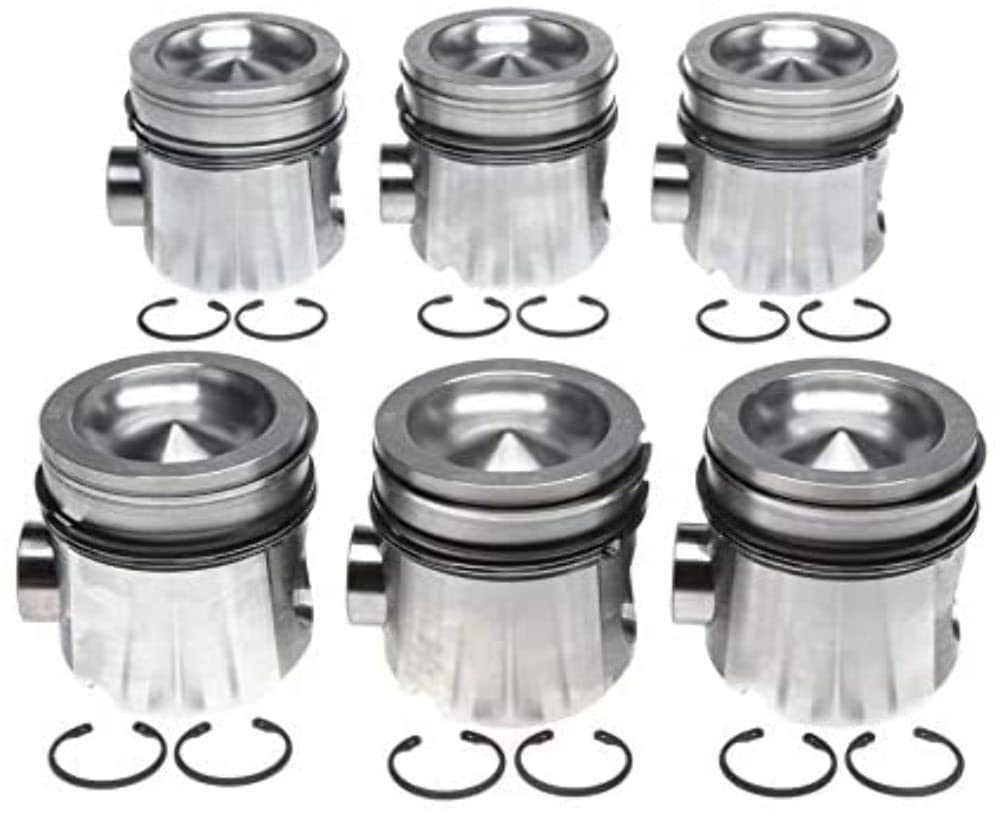 Cummins Mahle B 5.9L 17.1:1 CR Vin C Eng ETH Piston With Rings Set (Set of 6)