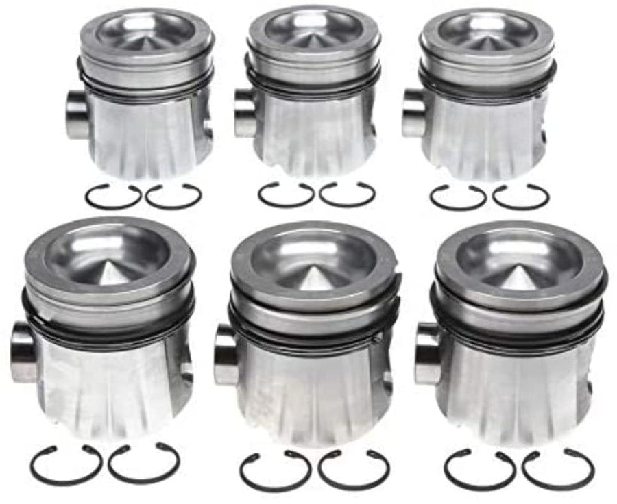 Cummins Mahle B 5.9L 17.1:1 CR Vin C Eng ETH Piston With Rings Set (Set of 6)