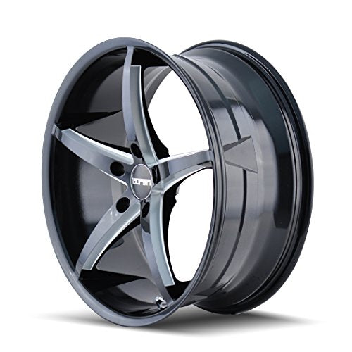 20x8.5 TR70, Bolt Pattern: 5x112/, Offset: 30, BLACK/MILLED SPOKES, set of 1
