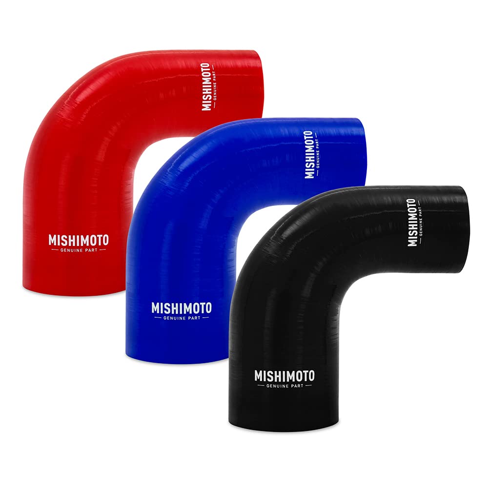 Mishimoto 90-Degree MMCP-R90-22530BL Silicone Transition Coupler, 2.25" to 3.00", Blue