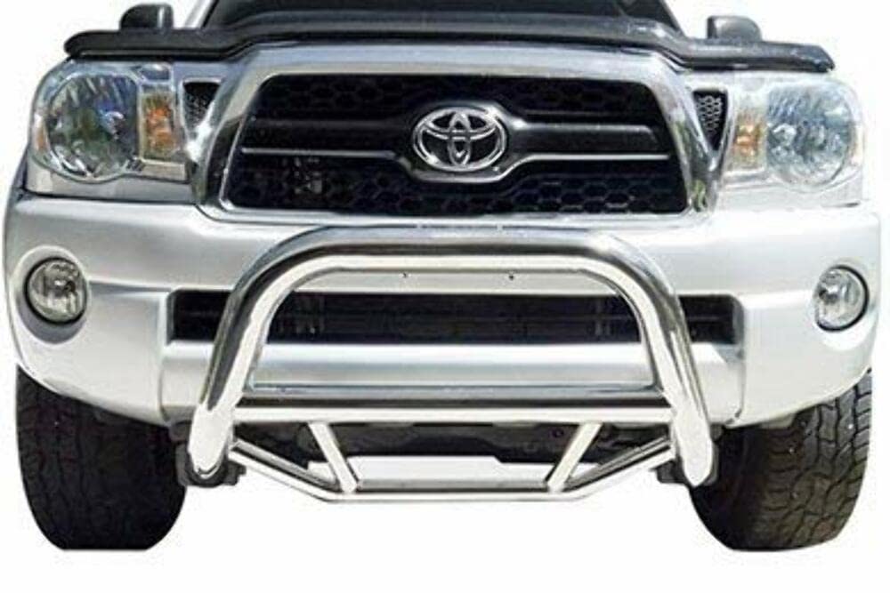 Max Bull Bar Black Off Road Black Horse No Skid Plate Compatible with 2006-2018 Toyota RAV4 (Excludes 2018 Adventure Trim)-MBB-TOB4401