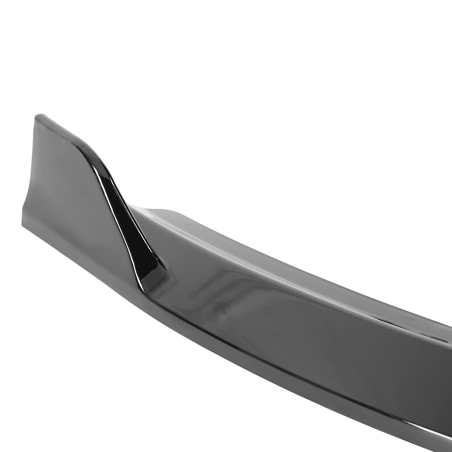Front Bumper Lip Spoiler Splitter Spec-D Tuning Glossy Black Compatible with 2014-2019 Ford Fiesta S SE Titanium