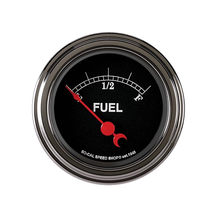 SC12SLC Classic Instruments So Cal 2-1/8" Fuel Gauge 0-90 Ohm