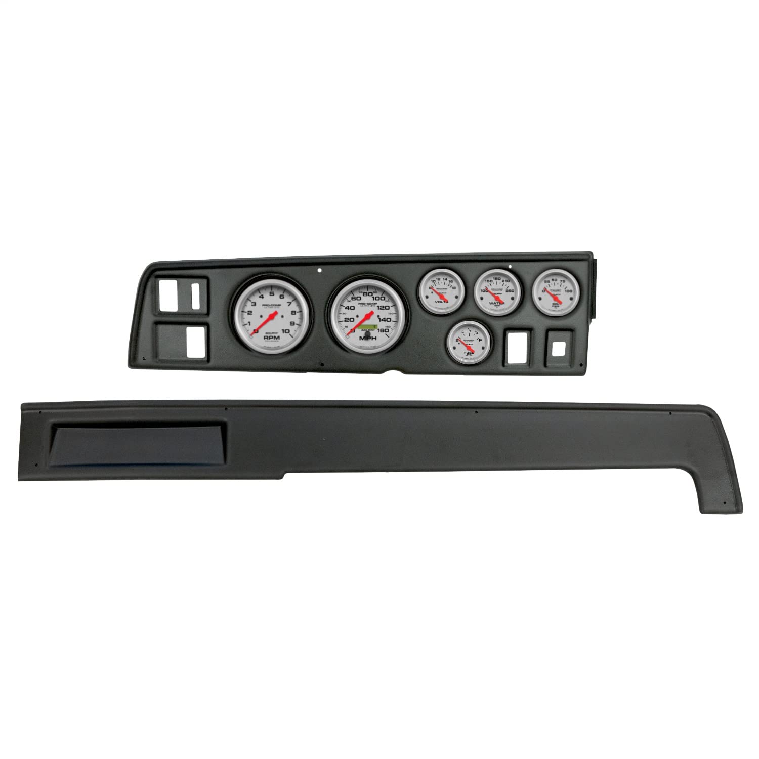 AutoMeter Dash Kit Direct Fit, (3 3/8" X2, 2 1/16" X4), Dodge Charger 68-70, Ultra-Lite (2907-13)