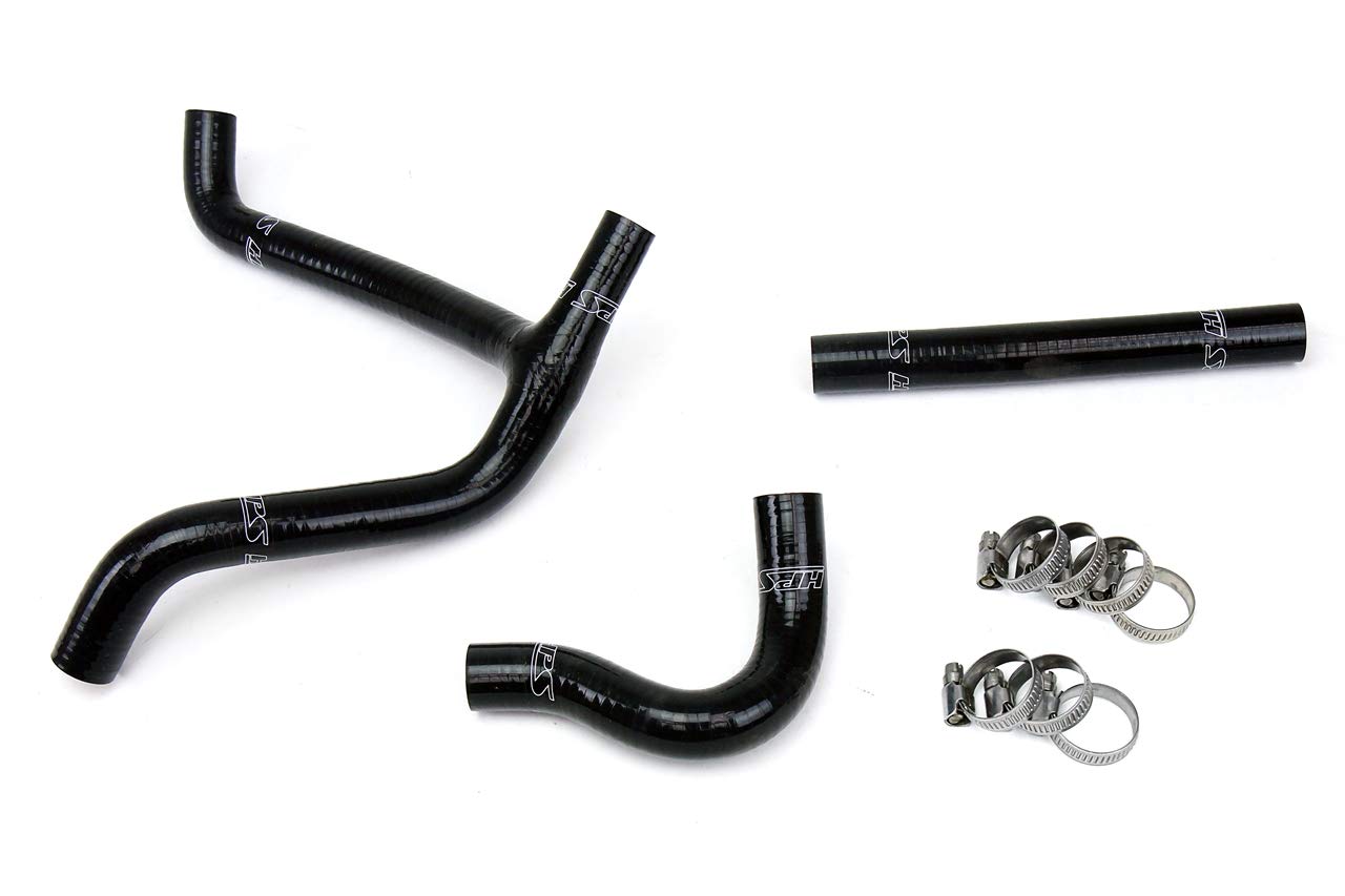 Black HPS 57-1253-BLK Silicone Radiator Coolant Hose Kit
