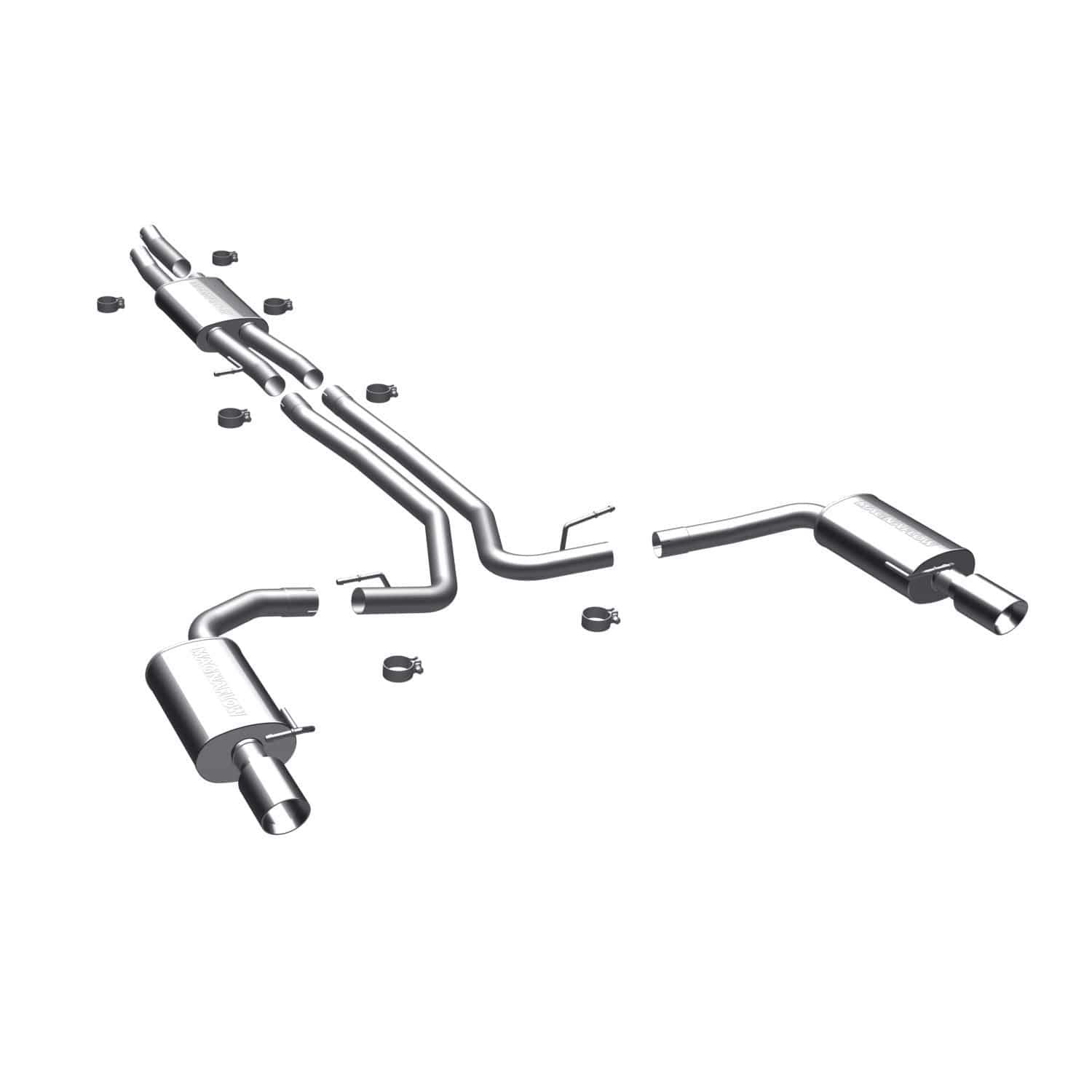 Large MagnaFlow Stainless Steel Performance Exhaust System Kit