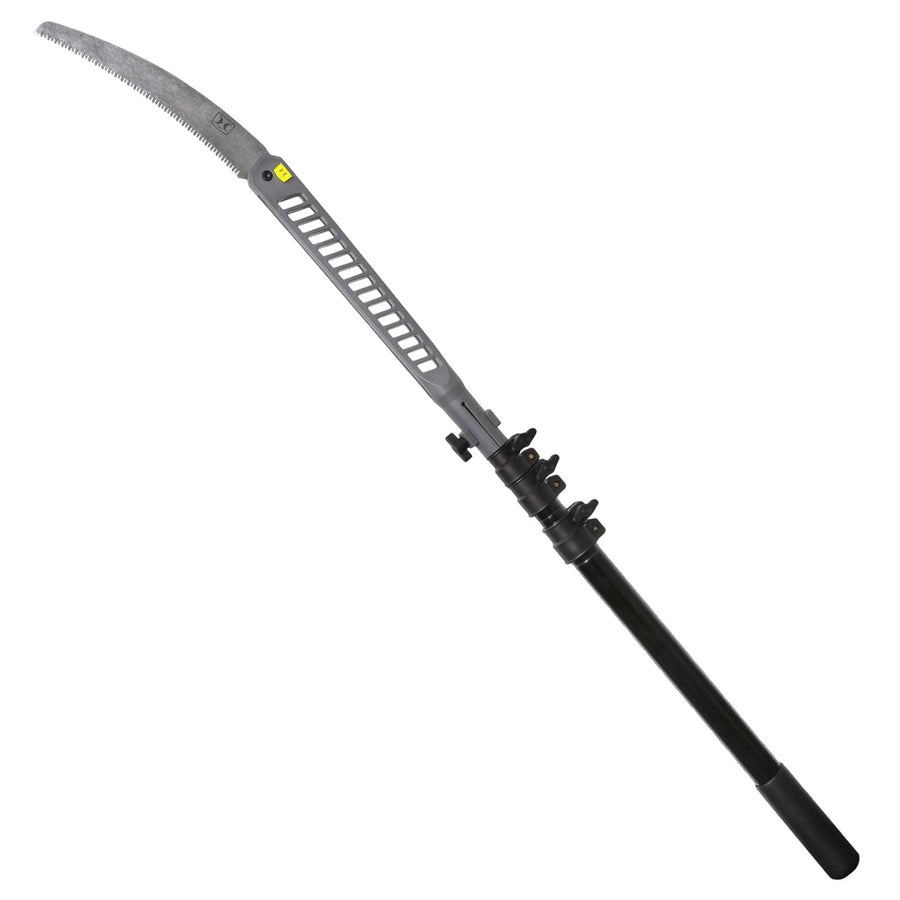 8ft Hawk Ranger Pole Saw with 11" High Carbon Steel SK5 Blade & Lightweight Aluminum Pole | Extendable Rugged Corrosion-Resistant Folding Hand Saw for Tree Trimming