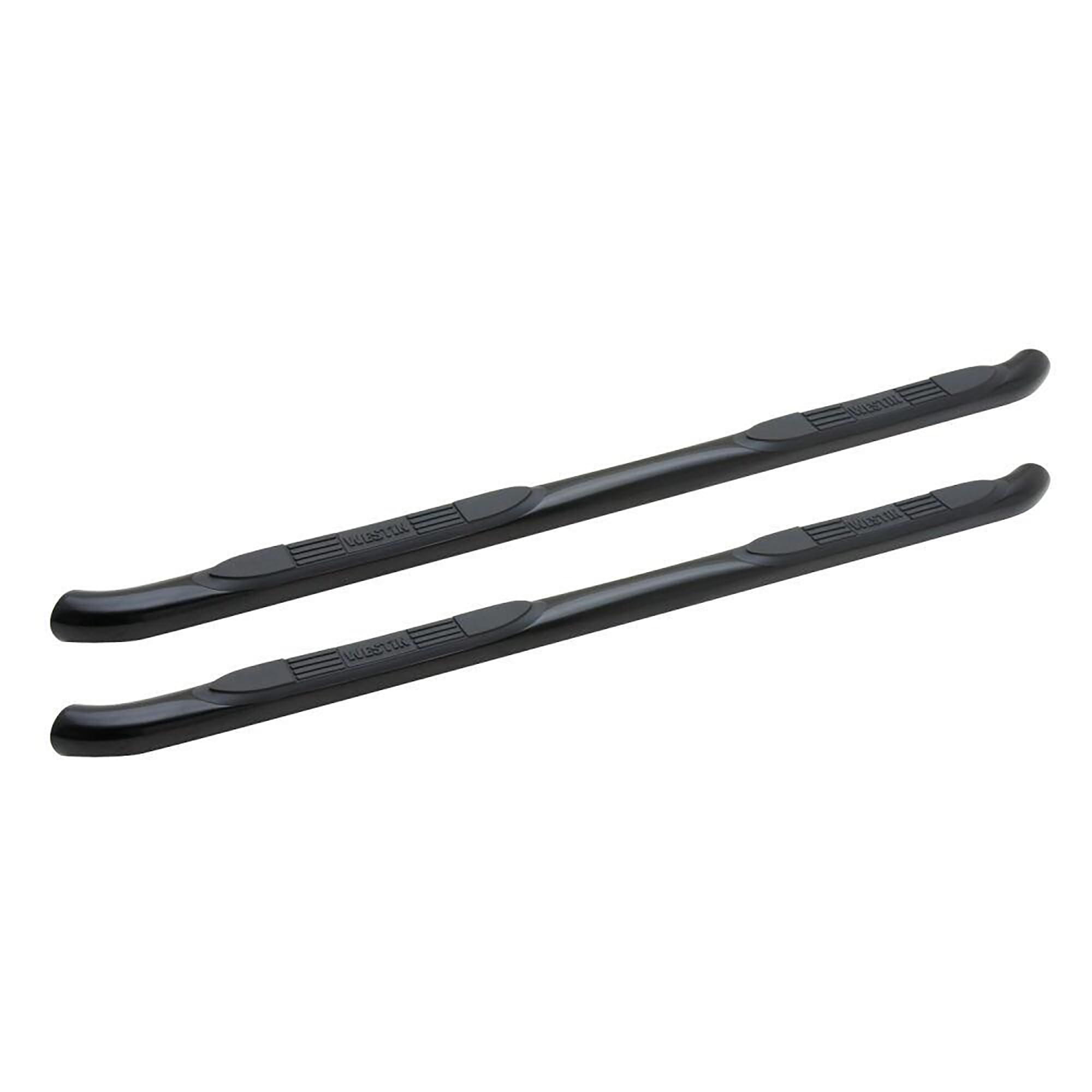 Westin E-Series 23-2405 3 Round Nerf Bars fits 2004-2006 Tundra Double Cab Black Pair