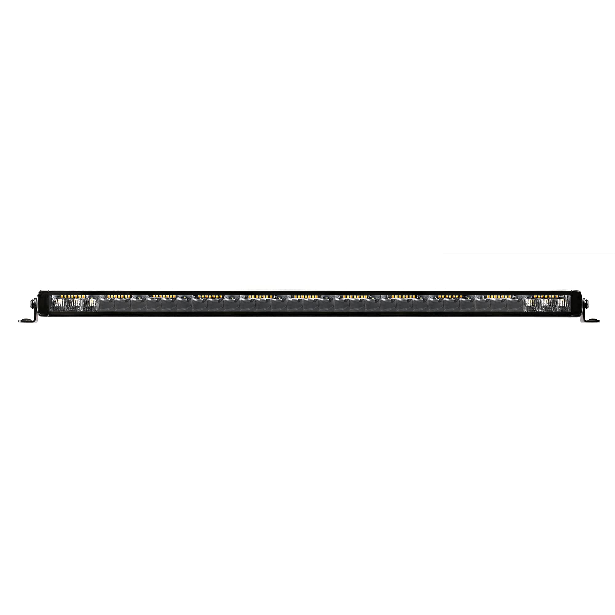 Xplor Lighting: Go Rhino Blackout Combo Series 31.5" Single Row LED Light Bar With Amber Lighting | Side & Track Mount, Aluminum, Black | 751653212CSS