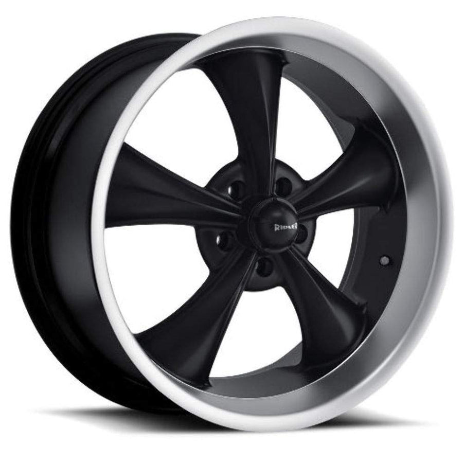 Ridler Wheels 18x9.5 695 Wheel 6mm Acorn Lug Type 5x127 MATTE BLACK/MACHINED LIP MATTE BLACK/MACHINED LIP