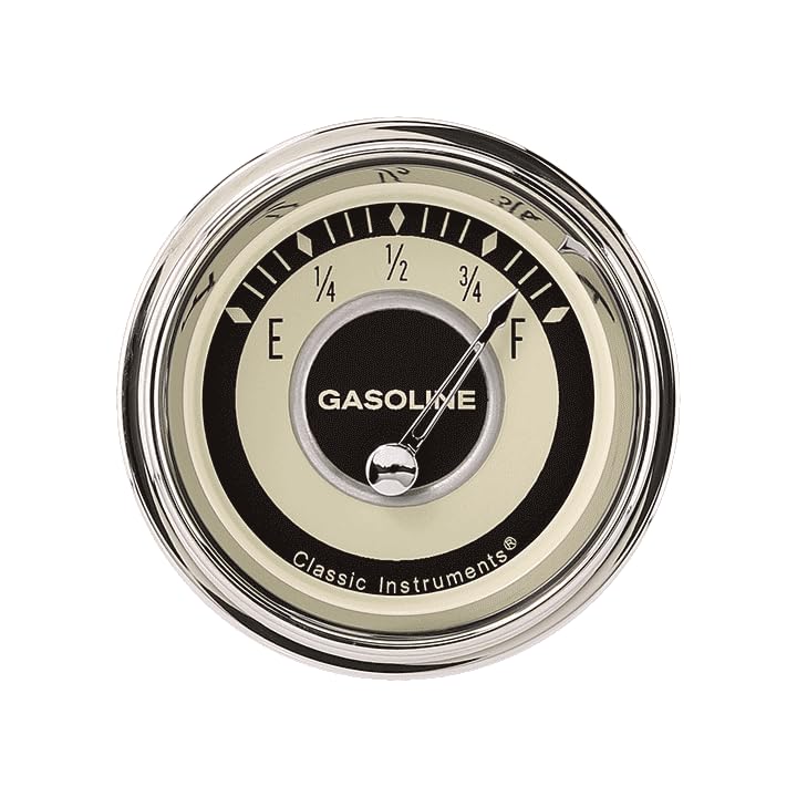 Nostalgia Classic Instruments VT 2-1/8-Inch Fuel Gauge - 0-30 Ohm