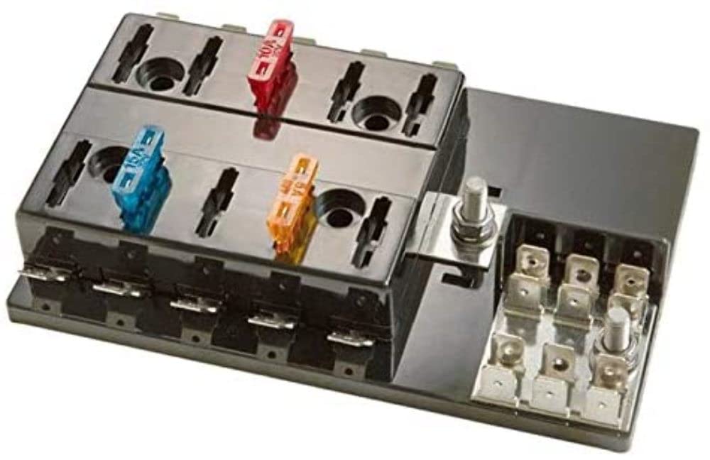 ATC Install Bay Fuseblock 10 Position with Grounding Pad