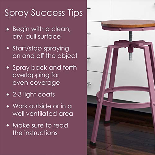 Krylon All-In-One Fusion Adhesive Spray Paint for Indoor/Outdoor Use, 12 oz, Sangria
