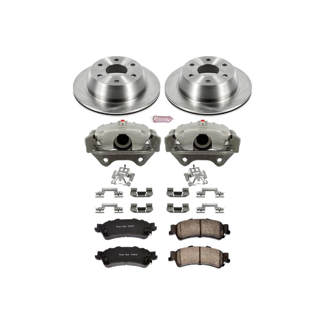 Power Stop KCOE2018A 1-Click OE Replacement Brake Kit with Calipers For Chevrolet Silverado 1500, Chevrolet Silverado 1500 Clas, GMC Sierra 1500, GMC Sierra 1500 Cla [Model Specific]