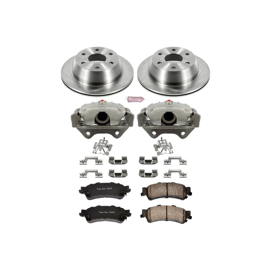 Power Stop KCOE2018A 1-Click OE Replacement Brake Kit with Calipers For Chevrolet Silverado 1500, Chevrolet Silverado 1500 Clas, GMC Sierra 1500, GMC Sierra 1500 Cla [Model Specific]
