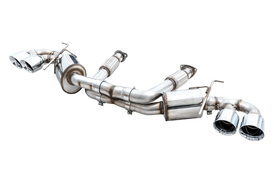 AWE Tuning Cat-Back Track Exhaust, Chrome Tips for 2020-2023 Corvette